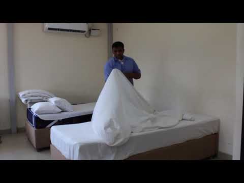 Simple Bed making by Likith K H from IIHM Bangalore