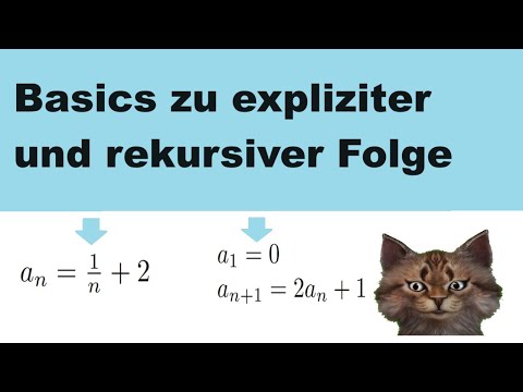 Basics zu expliziten und rekursiven Folgen erklärt