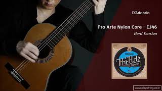 Video thumbnail for [플레이스트링] D'Addario - Proarte EJ46 (Hard Tension) by playGuitar2013
