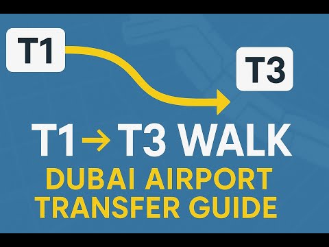 Passeio pelo Aeroporto de Dubai... Mudança de terminal Como ir do Terminal 1 para o Terminal 3
