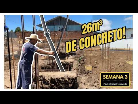 Concretamos 26m³ de Sapatas!