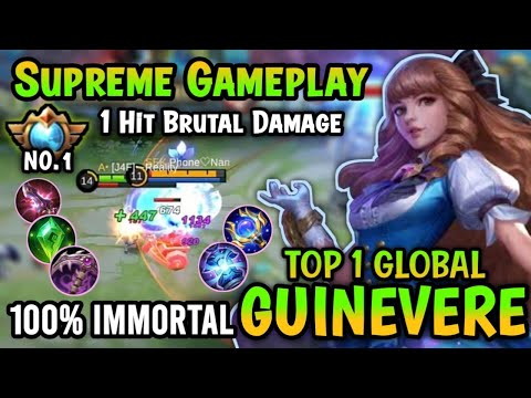 Supreme No.1 Guinevere!! Top 1 Global Guinevere Best Build 2022 - Mobile Legends