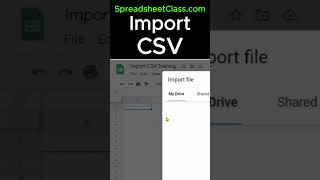 Easily import the data from a CSV file into your Google spreadsheet