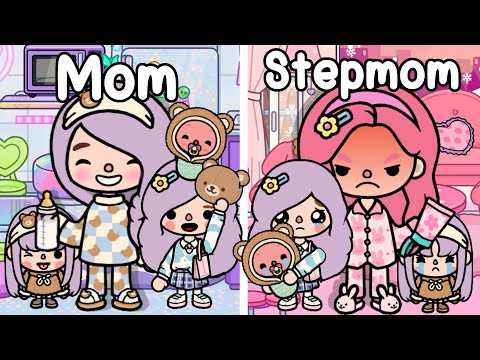 Mom VS Stepmom 🍼💅🏻 Sad Story | My Evil Stepmom! | Toca Boca | Toca Life World