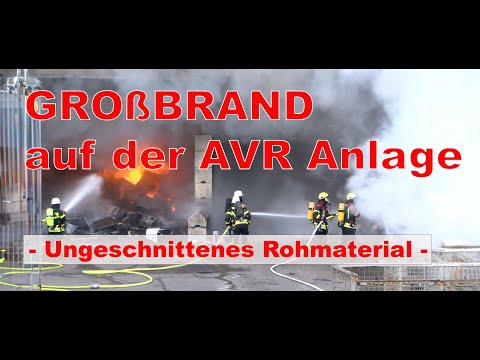 [ UNGESCHNITTENES ROHMATERIAL ] Großbrand auf AVR-Anlage in Wiesloch