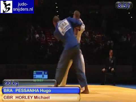 Judo 2009 Birmingham: Pessanha (BRA) - Horley (GBR) [-90kg].