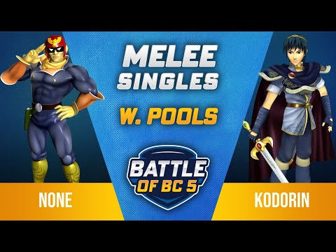 n0ne (Captain Falcon) vs KoDoRiN (Marth) - Melee Singles Winners Pools - Battle of BC 5