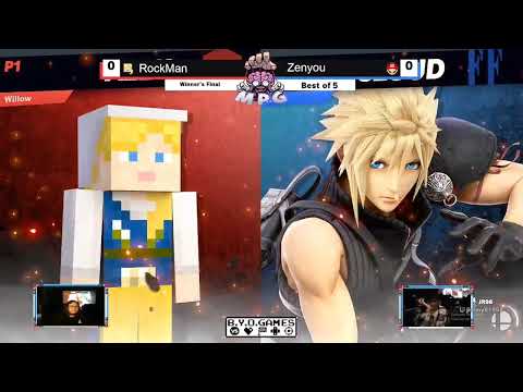 BYOG #34 | Rockman (Steve) Vs. Zenyou (Cloud, Mario) | Top 8 Winners Final