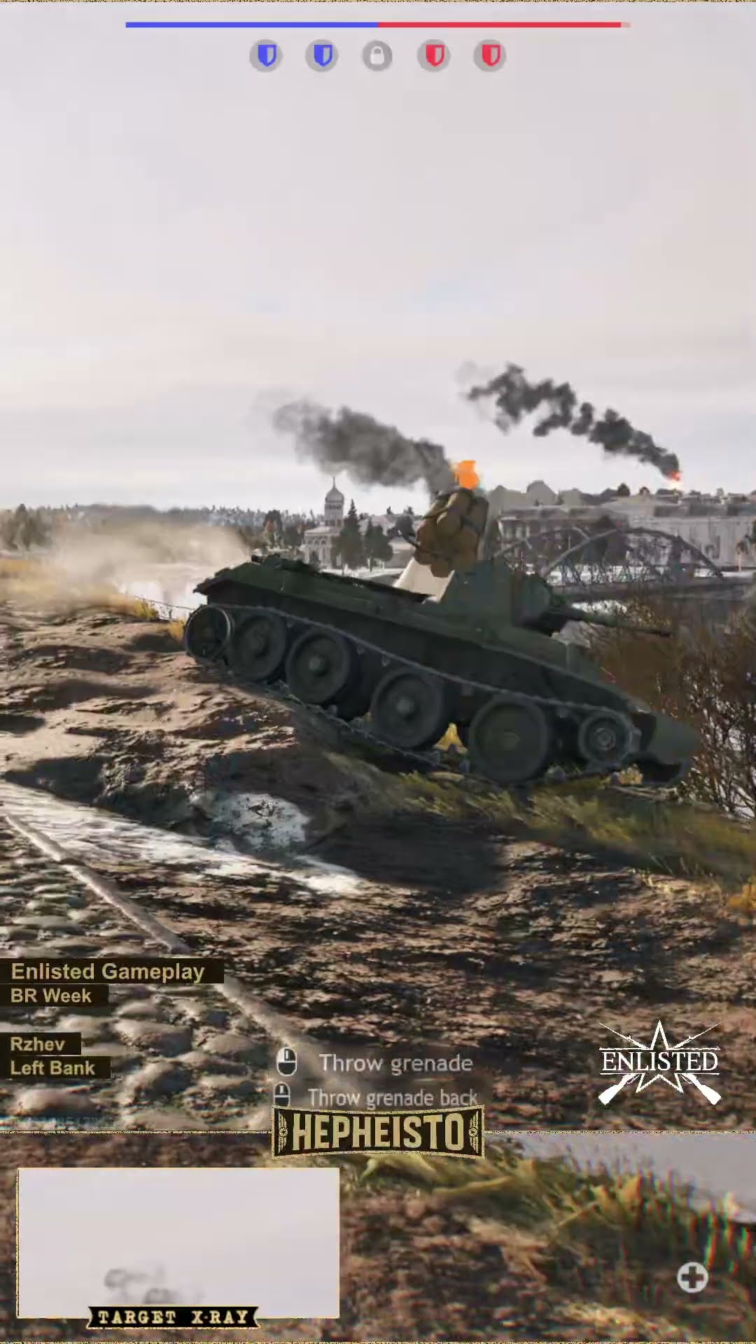 Driver eliminates Tank BT-7 with TNT Charge