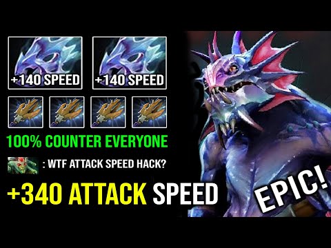 WTF +340 Attack Speed Hard Carry Slardar Brutal Perma Bash 100% Counter Everyone Dota 2
