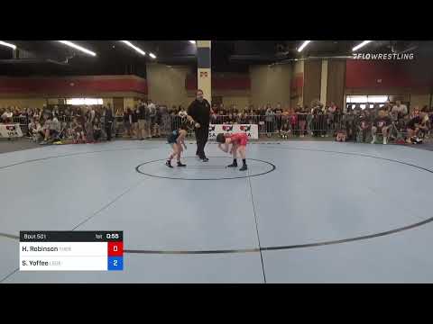 65 Lbs Rr Rnd 1 - Hailey Robinson, Thermopolis Wrestling Club Vs Suri Yoffee, Legends Of Gold Las