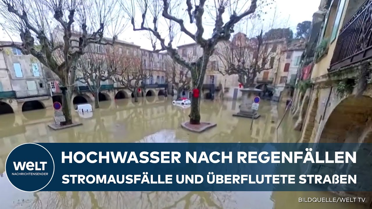 FRANKREICH: Hochwasser nach Starkregen - Südfrankreich kämpft gegen die Fluten!