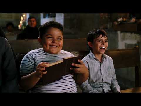 Nacho Libre 2006 trailer frame with Jack Black leaping in his red cape