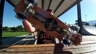 OMS DAILY SKATE 56B 100 VIDEOS!!! RIDGE SKATEBOARD 22" MAPLE MINI CRUISER REVIEW AND UNBOXING!!!
