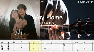 Download lagu Way Home (청혼) - Kim Soo Hyun | Fingerstyle Guitar   Tabs [Queen of Tears OST Special Track] mp3