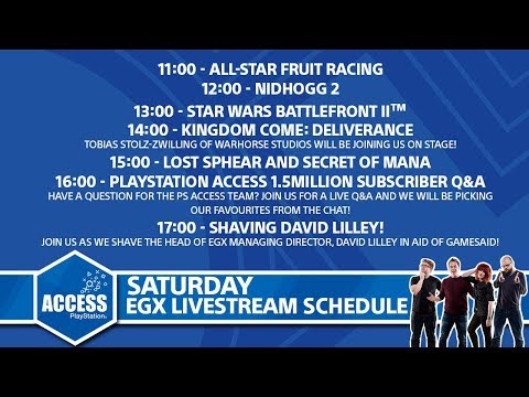 EGX 2017 Saturday - Secret of Mana, Kingdom Come: Deliverance and more!