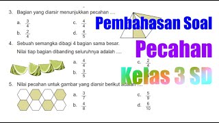 Download lagu Soal Ulangan Harian Pecahan Pilihan Ganda Matematika Kelas 3 SD mp3