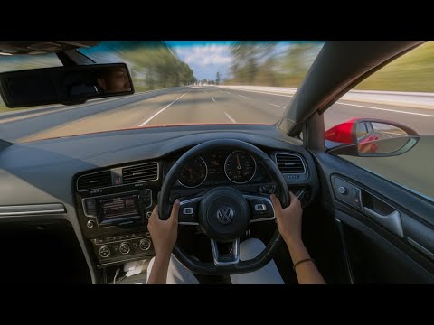 RUSHING TO SCHOOL IN A GOLF 7 GTI MORNING POV DRIVE 