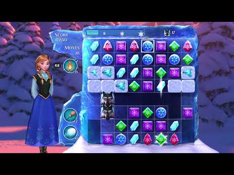 Frozen Free Fall: Snowball Fight Level 179 Walkthrough, No Power Ups