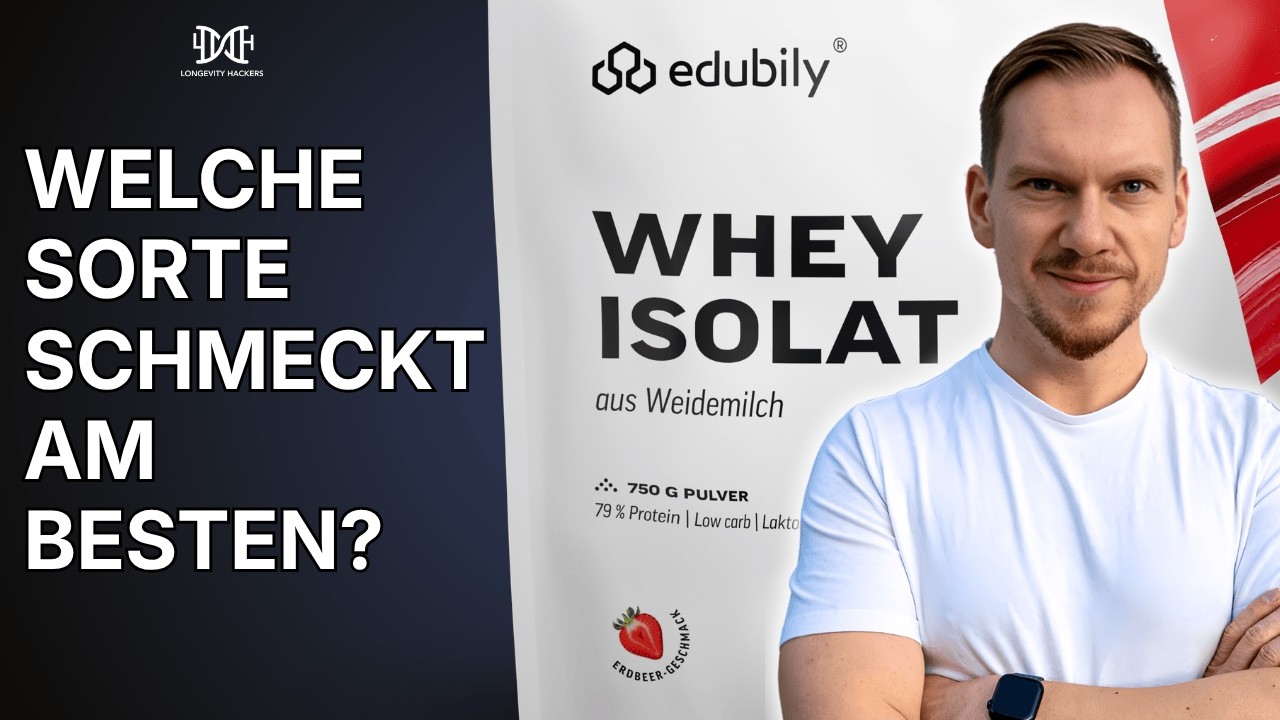 edubily Whey Isolat im Test: Welche Sorte schmeckt am besten? - Benedikt Keck Longevity Video (16:13)