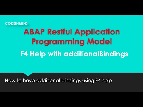 Part 6 : ABAP Restful Application Programming Model (additional Bindings)