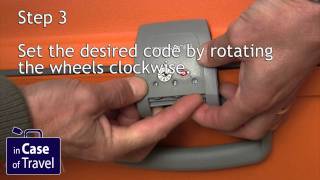 How to set the lock code on a Samsonite Aeris basic (with New TSA Lock) and Aeris Comfort