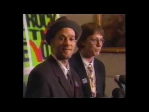 R.E.M. 1993-01 - 'MTV News', MTV, USA (Presidential Week Roundup)