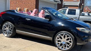 Pink car decor Nissan murano