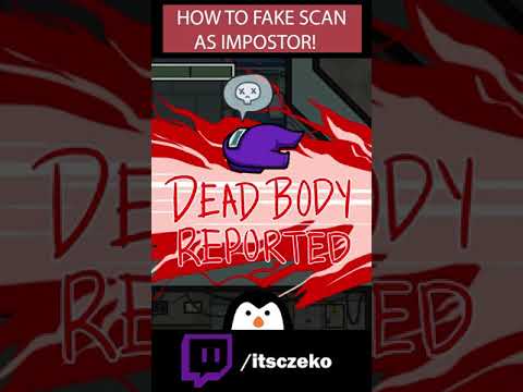 HOW TO FAKE SCAN AS IMPOSTOR! #Shorts #AmongUs #amongusvideo #amongusfail #amongusfunny #impostor