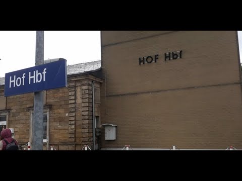 Hof Hbf main station Hof Saale Bavaria Upper Franconia border station East Germany railway junction