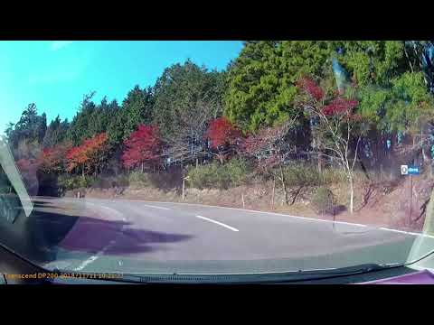 ドライブ　比叡山延暦寺・峰道レストラン の駐車場　から　比叡山延暦寺・西塔 の駐車場まで。　Hieizan Enryaku-ji Temple drive