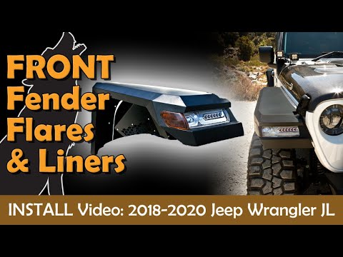 Jeep Wrangler JL Front Fender Flares & Liners Install Video for Nixon Offroad