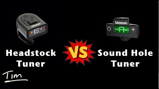 Video thumbnail for D'Addario Micro Headstock Tuner vs D'Addario Micro Sound Hole Tuner by Tim