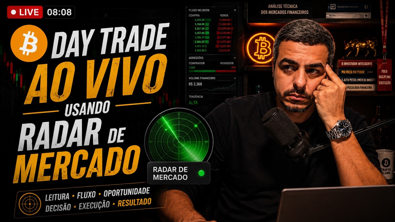 Bitcoin 62k - Educacional - Day Trade USANDO O RADAR DE MERCADO - Analisando Ações Mercados e ETFs