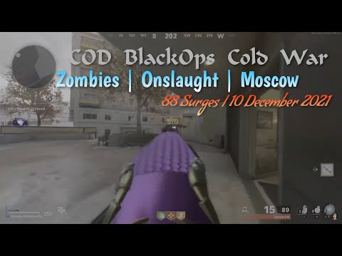 COD Black Ops Cold War | Zombies | Onslaught - 4th place WR High Rounds on Moscow (88)
