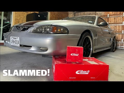 Project Pony Ep:6 Eibach Sportline Lowering Springs Install (1998 Mustang GT)