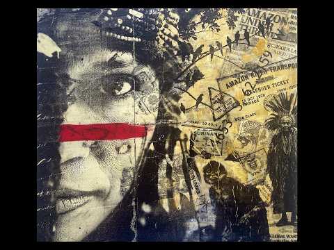 Multiple Gel Plate Image Transfers & Transparent Medical Exam Paper | Amazon-Themed  Collage