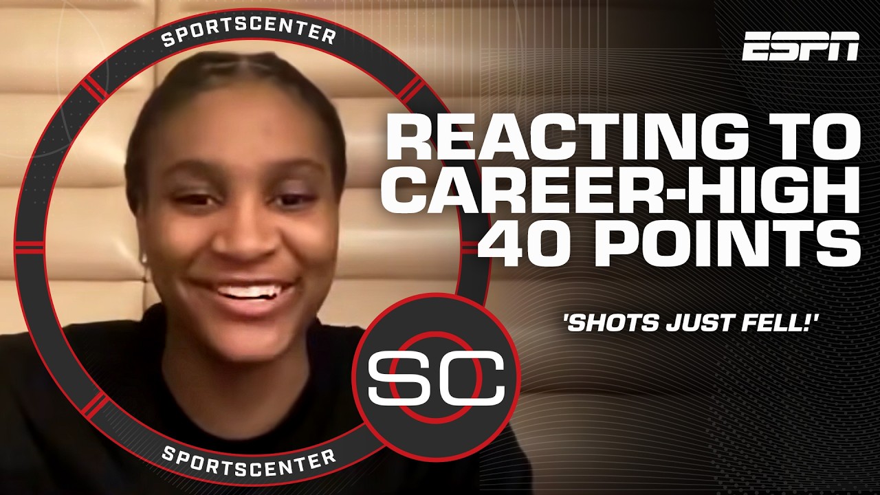 Texas Longhorns' Madison Booker reacts to CAREER-HIGH 40 PTS, Elite 8 run & more! | SportsCenter