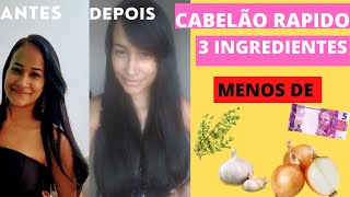 TÔNICO CASEIRO DE CEBOLA FIM DA QUEDA CRESCE, RAPIDO