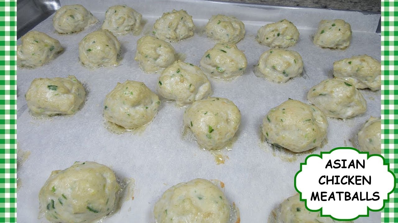 Asian Chicken Meatballs Recipe for Snacks Soups & Stir Fry
