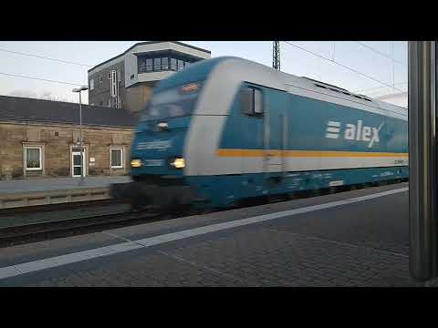 Einfahrt BR 223 + Wagen als ALX von München Hbf in Hof Hbf