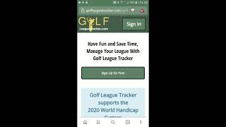 Installing the Golf League Tracker *WEBSITE* on your Android or Apple devices