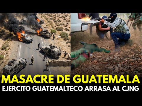 ¡Ejército guatemalteco masacra a 45 sicarios del CJNG en brutal emboscada en Santa Ana Huista!