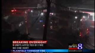 preview picture of video 'Apartments damaged in Plainfield fire'