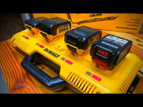DEWALT DCB104 Battery Charger - Charge 4 Batteries in 40 Minutes!