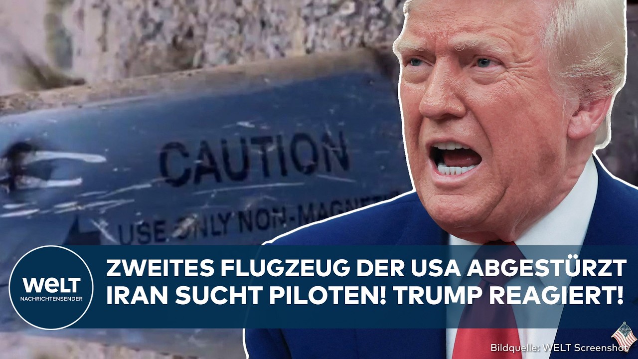 IRAN: Donnerschlag! Zweites Flugzeug der USA abgestürzt! Mullahs suchen Piloten - Trump reagiert