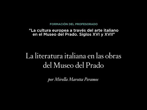 A literatura italiana nas obras do Museu do Prado, séculos XVI e XVII