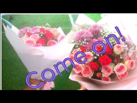 Let`s learn to make bouquet #simple#dailyidea#haytham