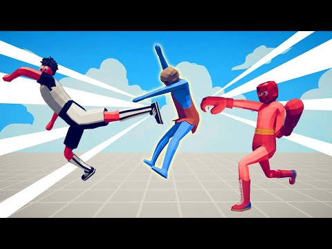 SOCCER PLAYER + BOXER vs EVERY UNITS  | TABS - Totally Accurate Battle Simulator