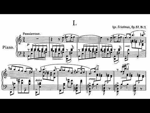 Ignaz Friedman - 4 Preludes, Op.61